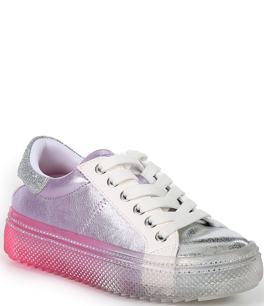 

Кроссовки Steve Madden Girls 'J-Divine с блестками металлик (молодежная), фиолетовый