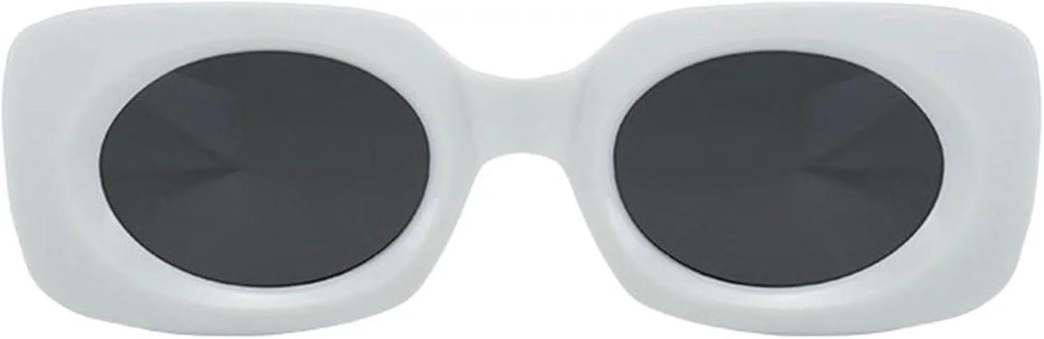 

Солнцезащитные очки Willochra Retro Y2K черные квадратные женские модные дизайнерские популярные мужские трендовые многоугольные панк солнцезащитные очки UV400, C2