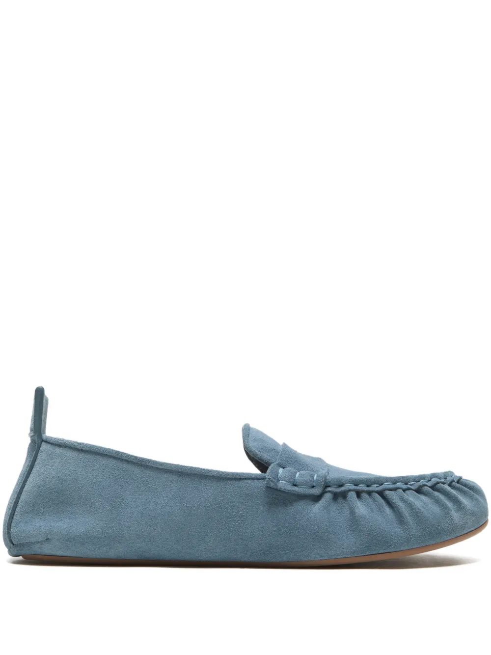 Замшевые лоферы Acne Studios, синий