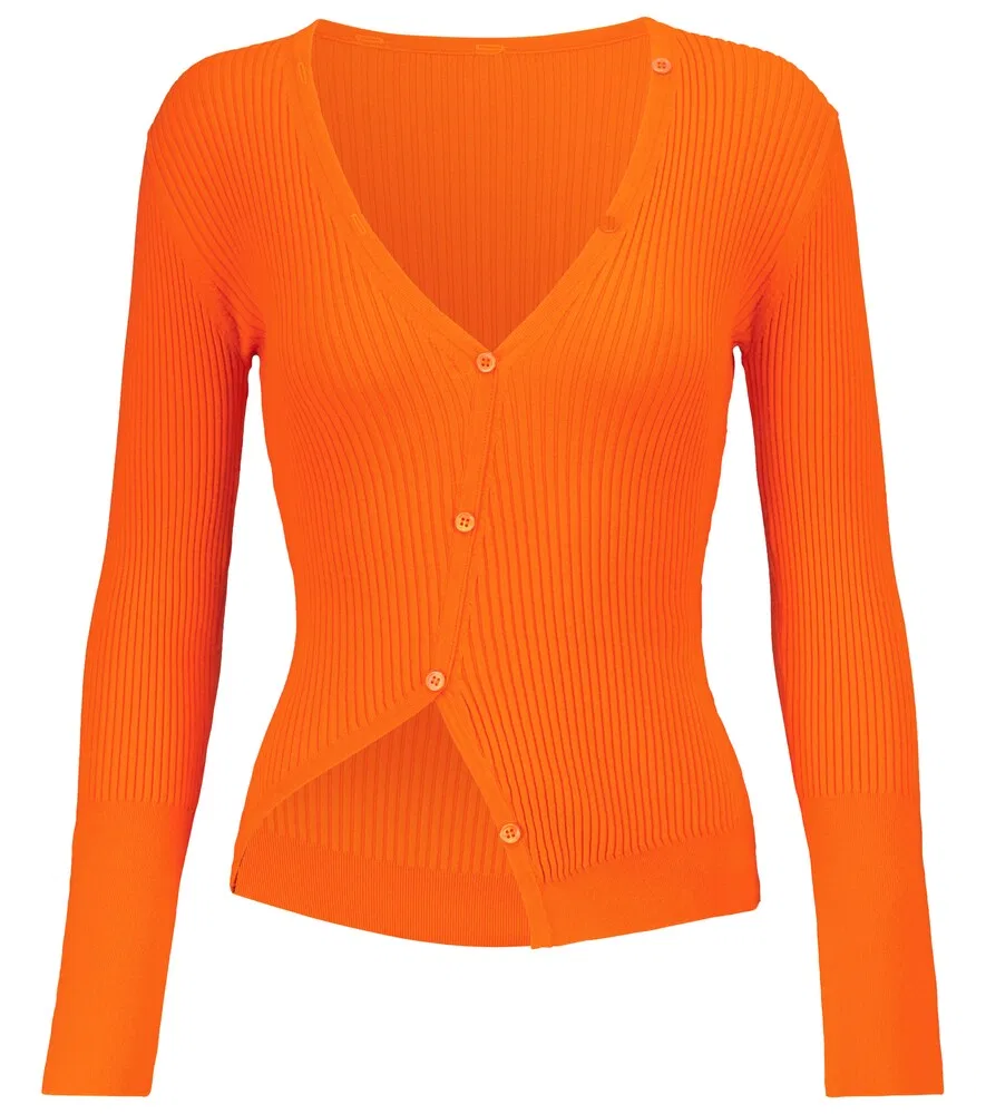 Кардиган Le Cardigan Tordu Jacquemus, оранжевый