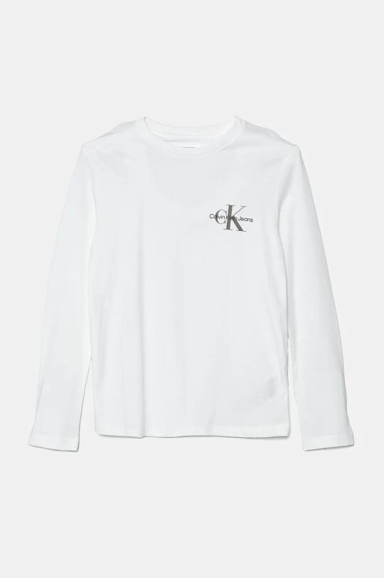 

Детский лонгслив Calvin Klein Jeans, белый