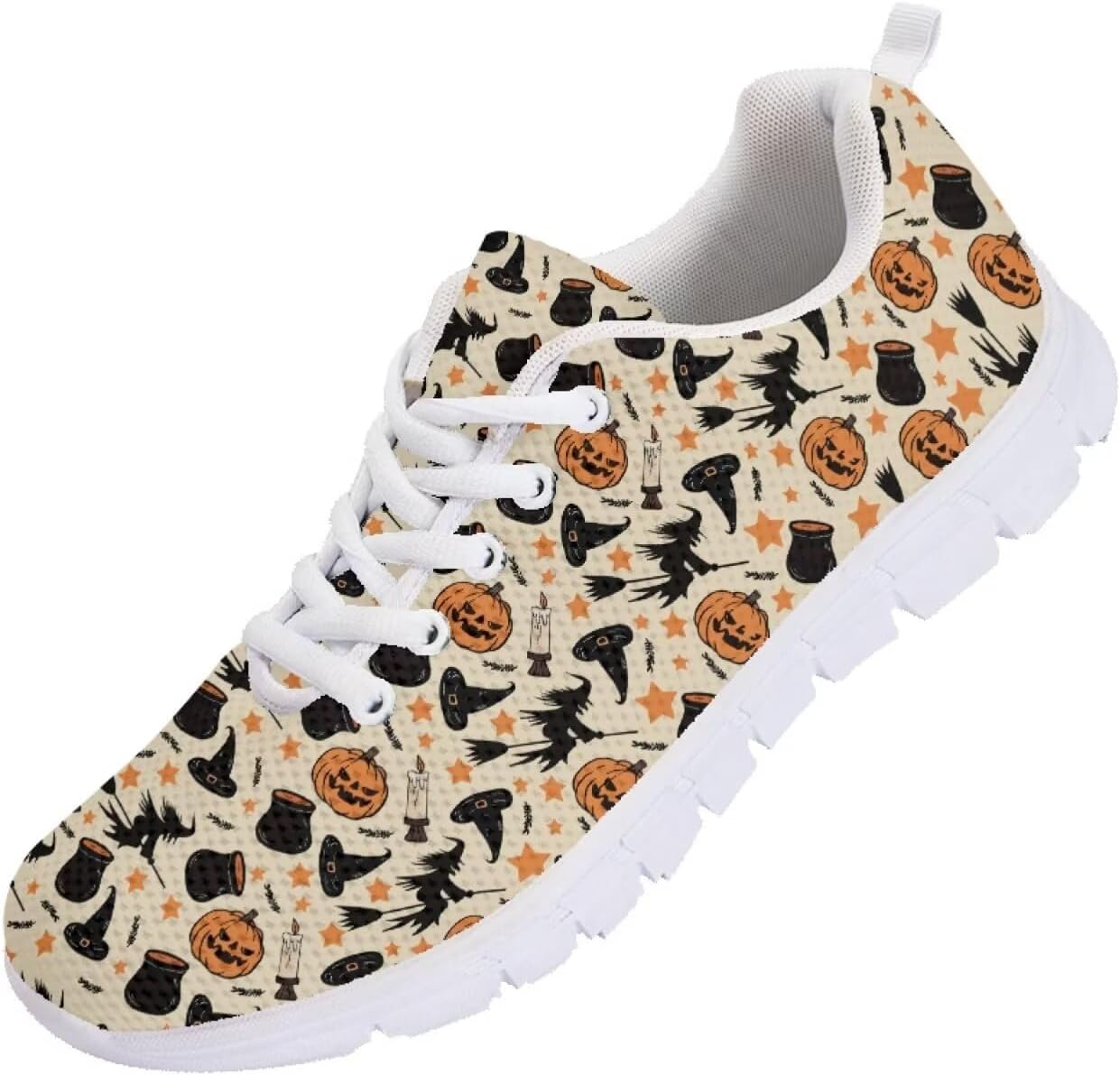 

Кроссовки для бега мужские Funnydude с забавным принтом, комфортные теннисные кроссовки, дышащие сетчатые кроссовки для спортзала, Halloween Witch