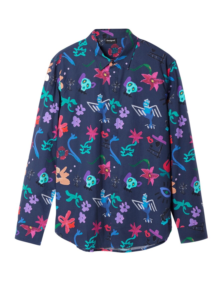 

Повседневная рубашка Desigual Regular fit Button Up Shirt, синий