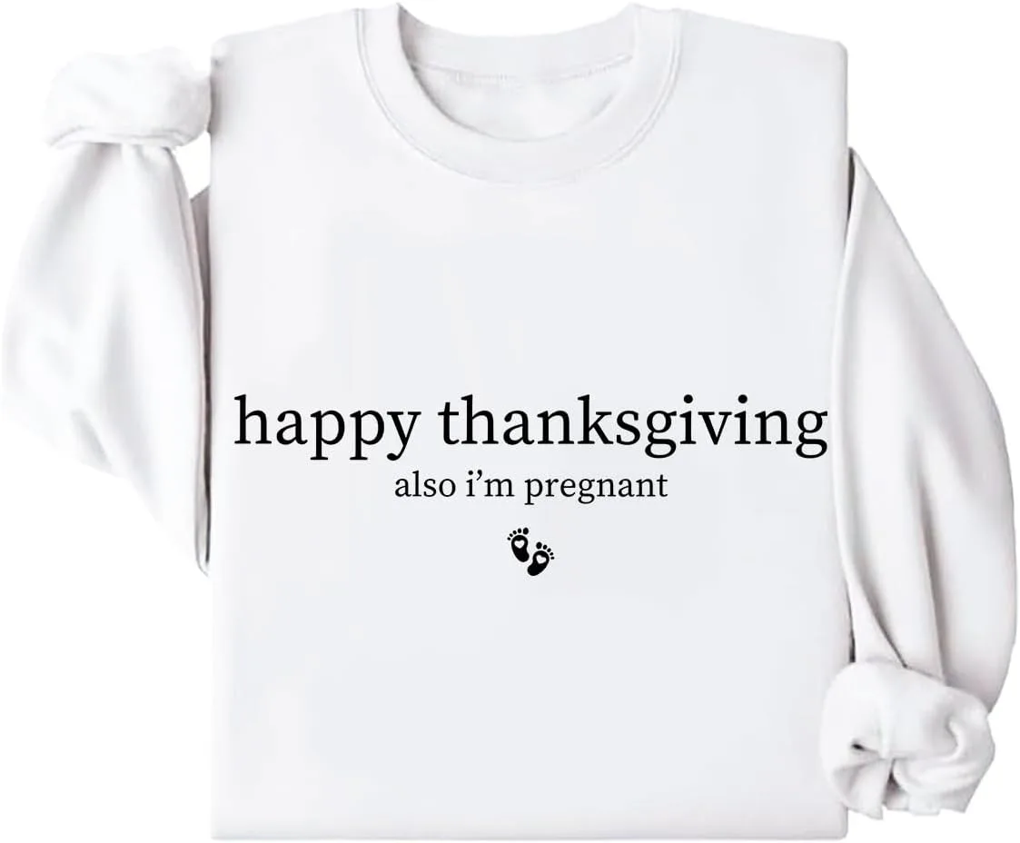 

Толстовка Happy Thanksgiving Also I'm Pregnant Exosea