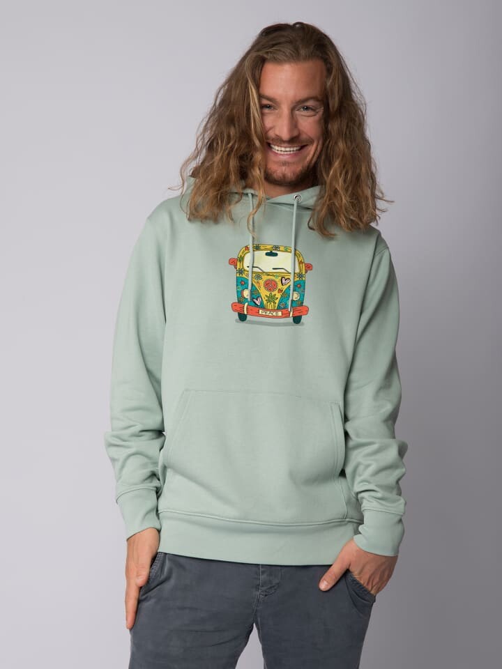 

Толстовка wat Apparel Sweatshirt Hippies Bus, цвет Aloe
