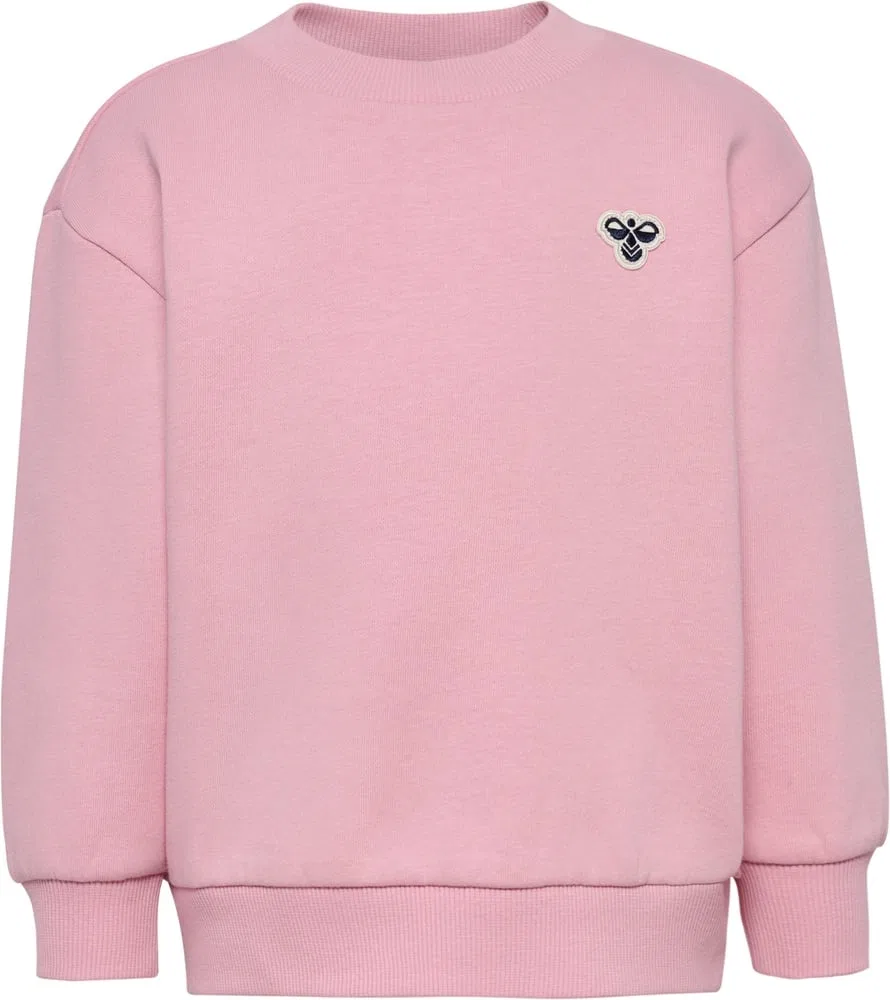 Капюшон худи детский, свободный крой, Hummel, розовый