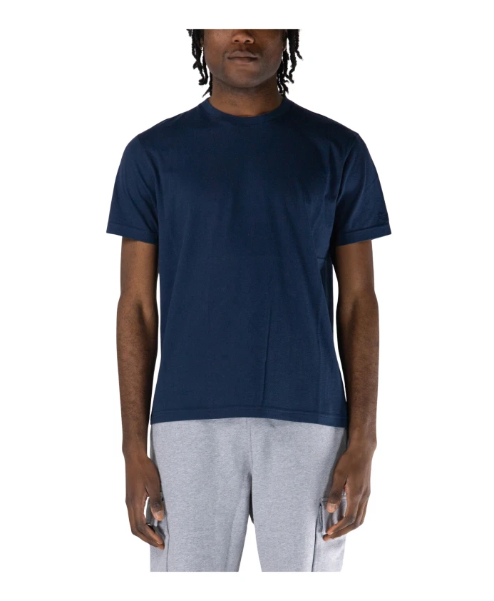 

Футболка с короткими рукавами и вышитым логотипом. Mc2 Saint Barth, синий