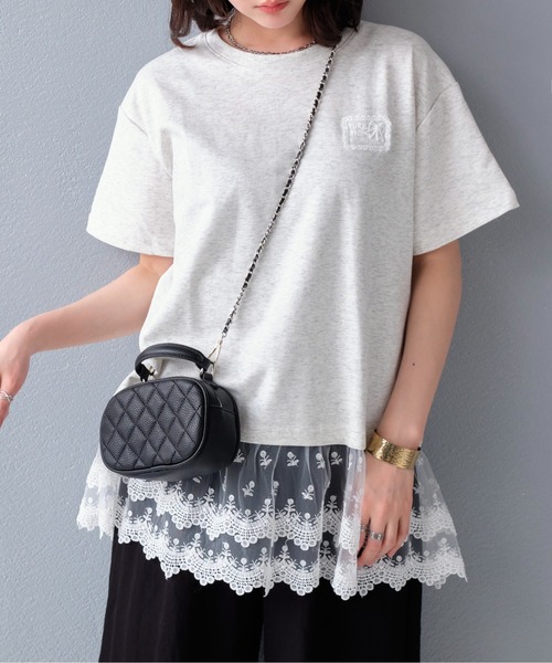 

Туника-футболка с завязками Rejoule, светло-серый