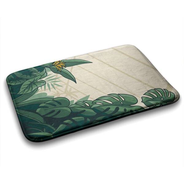 

Коврик для ванной Tulup Monstera-Pflanzen, 75x1x75 см, зеленый
