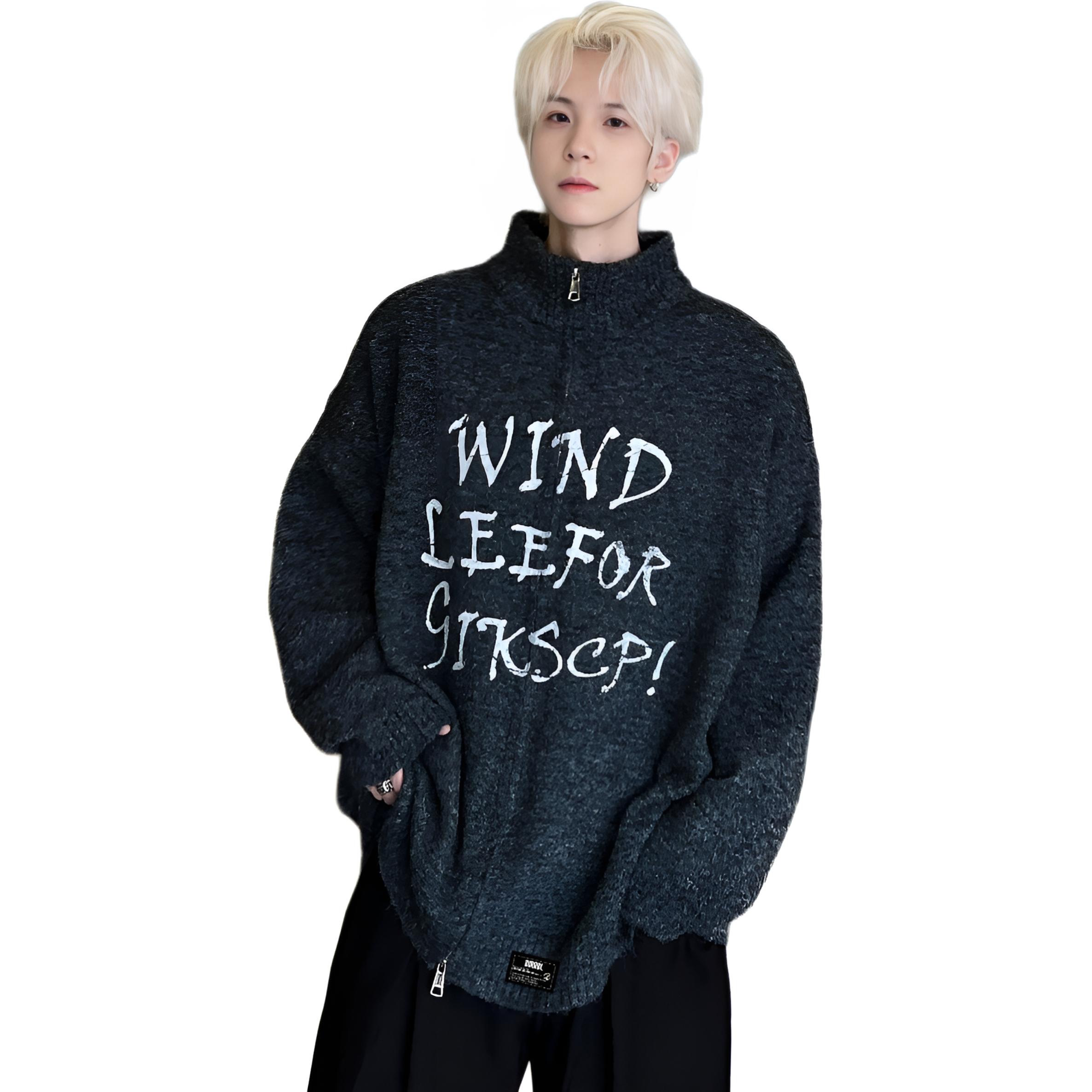 

Кардиган Unisex с воротником-стойкой ZIAREL, серый[removable logo]