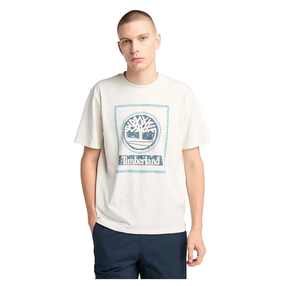 

Футболка с коротким рукавом Timberland Front Seasonal Stack Logo, белый