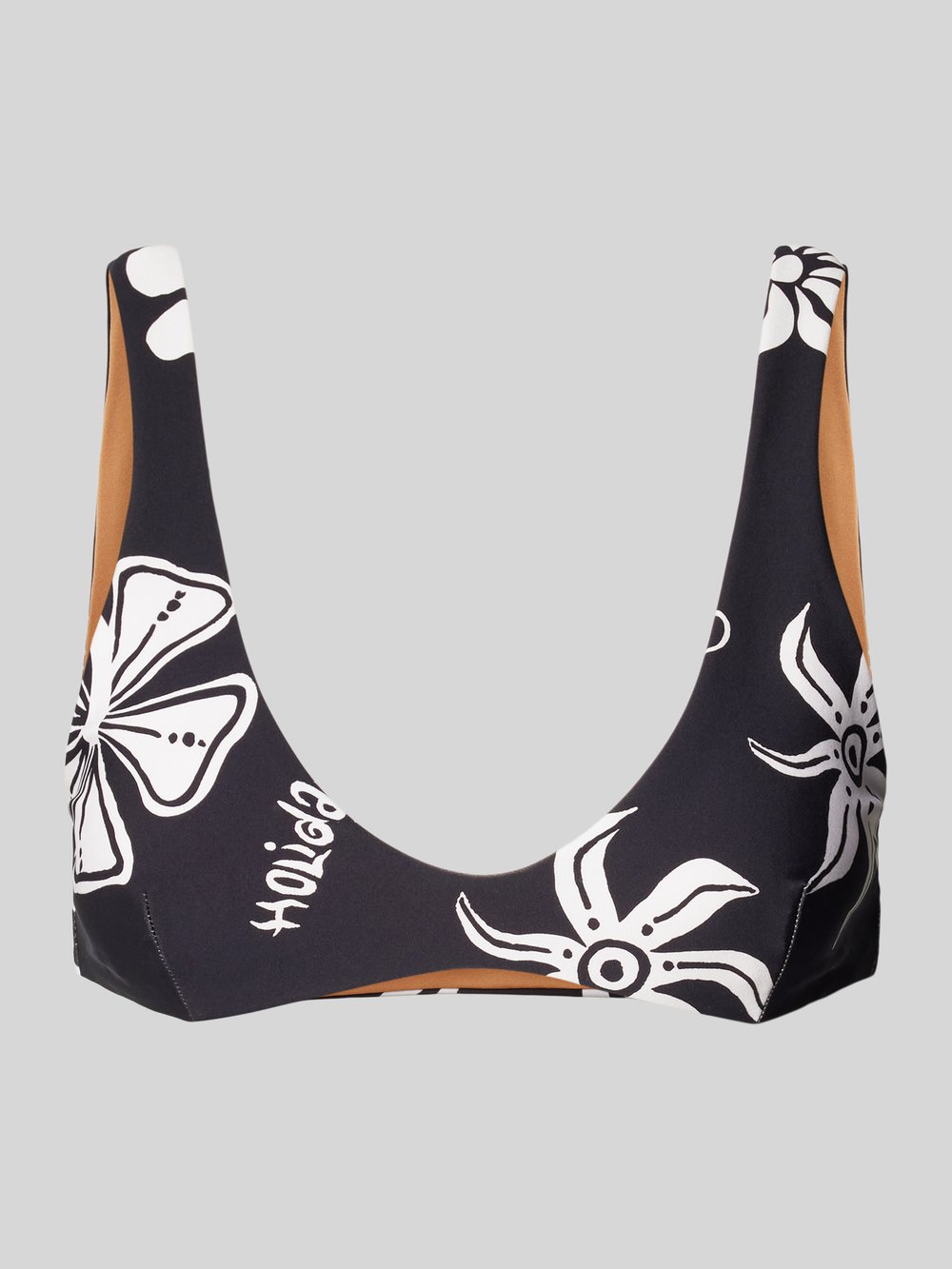 

Верх бикини с цветочным узором модель 'HOLIDAY' Rip Curl, черный