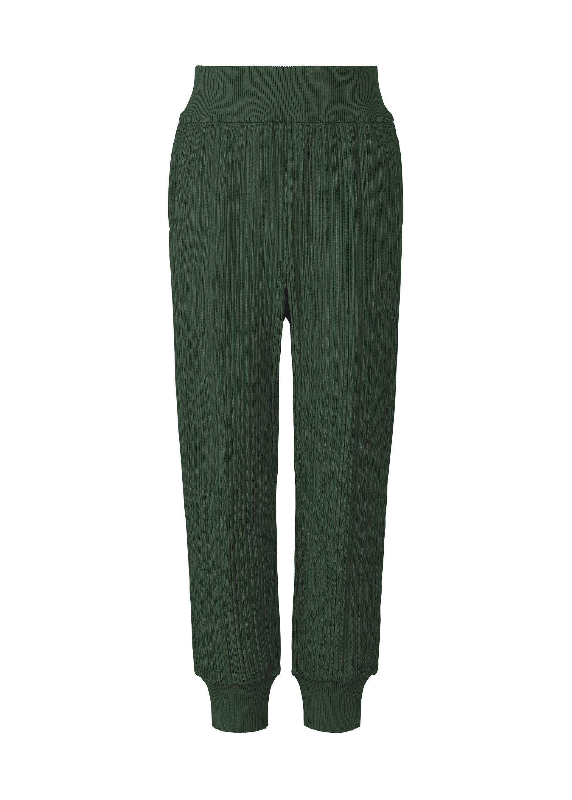 

Брюки crepe knit Pleats Please Issey Miyake, зеленый