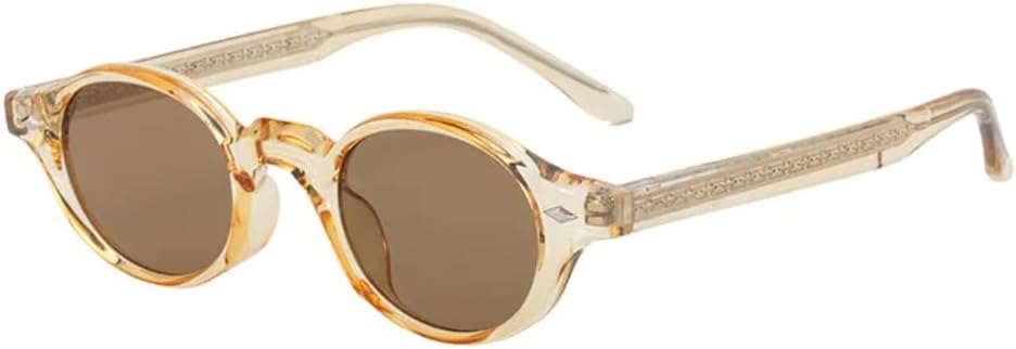 

Модные маленькие овальные женские солнцезащитные очки класса люкс в стиле ретро с заклепками, мужские темные очки с защитой от УФ-излучения UV400 в стиле панк VFDHN, 5