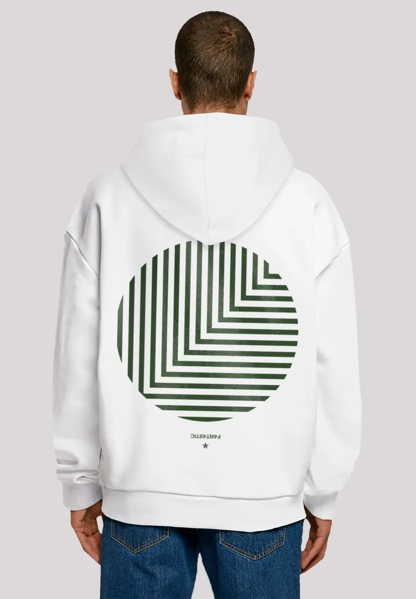 

Толстовка F4NT4STIC "Geometrics Green", принт, белый