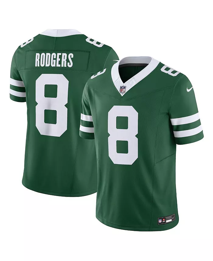 

Мужская ограниченная джерси Aaron Rodgers Legacy New York Jets Vapor F.U.S.E Nike, зеленый