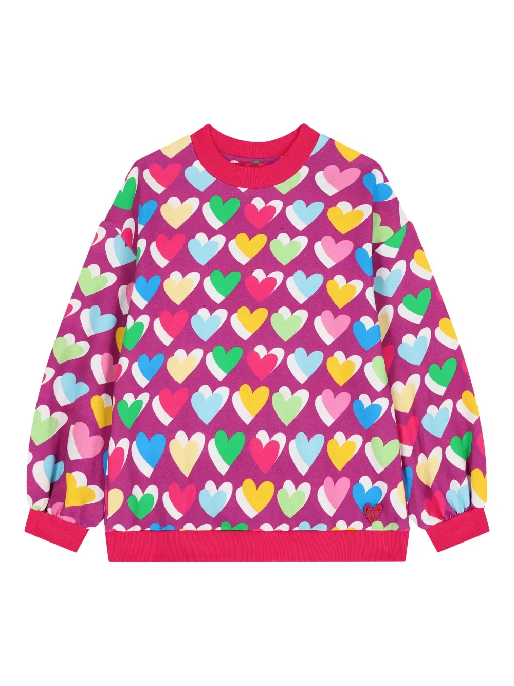 Толстовка с принтом в виде сердечек Agatha Ruiz De La Prada, фиолетовый