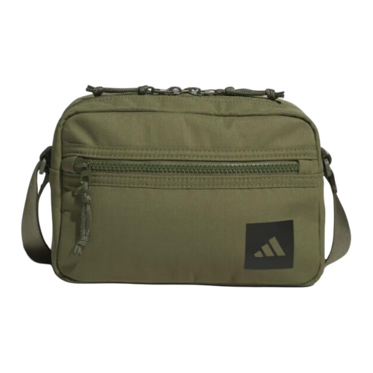

Adidas Универсальная вместительная сумка через плечо унисекс темно-оливкового цвета, Dark Olive Green
