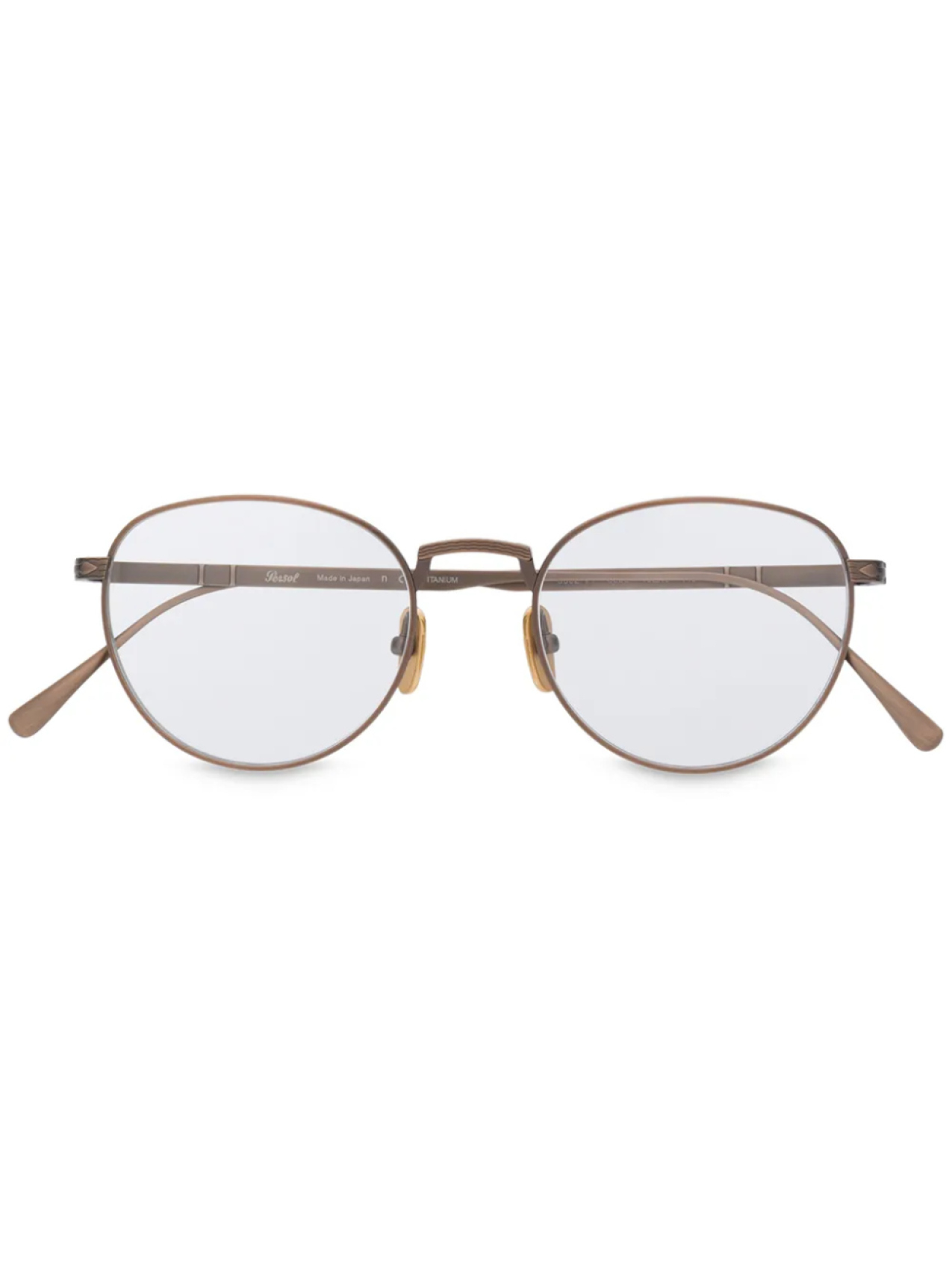 

Persol солнцезащитные очки в круглой оправе, золотой