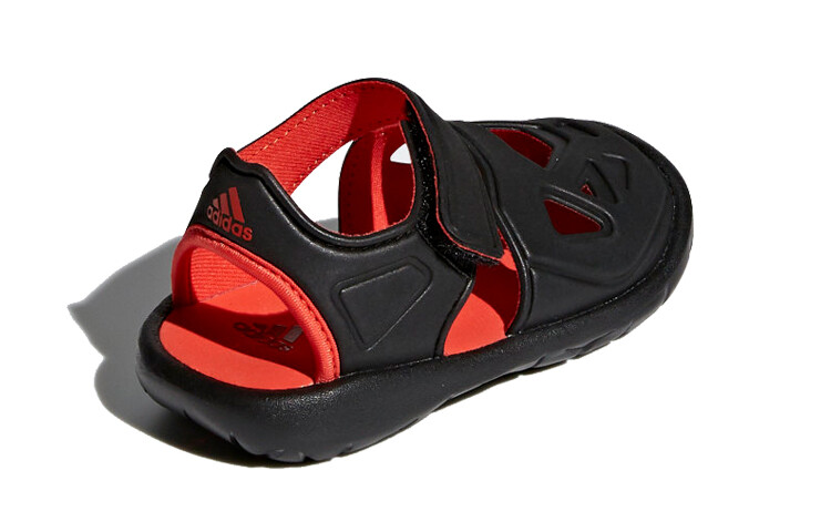Кроссовки adidas neo Fortaswim Toddler Shoes TD Low-top Black/Red — фото 4
