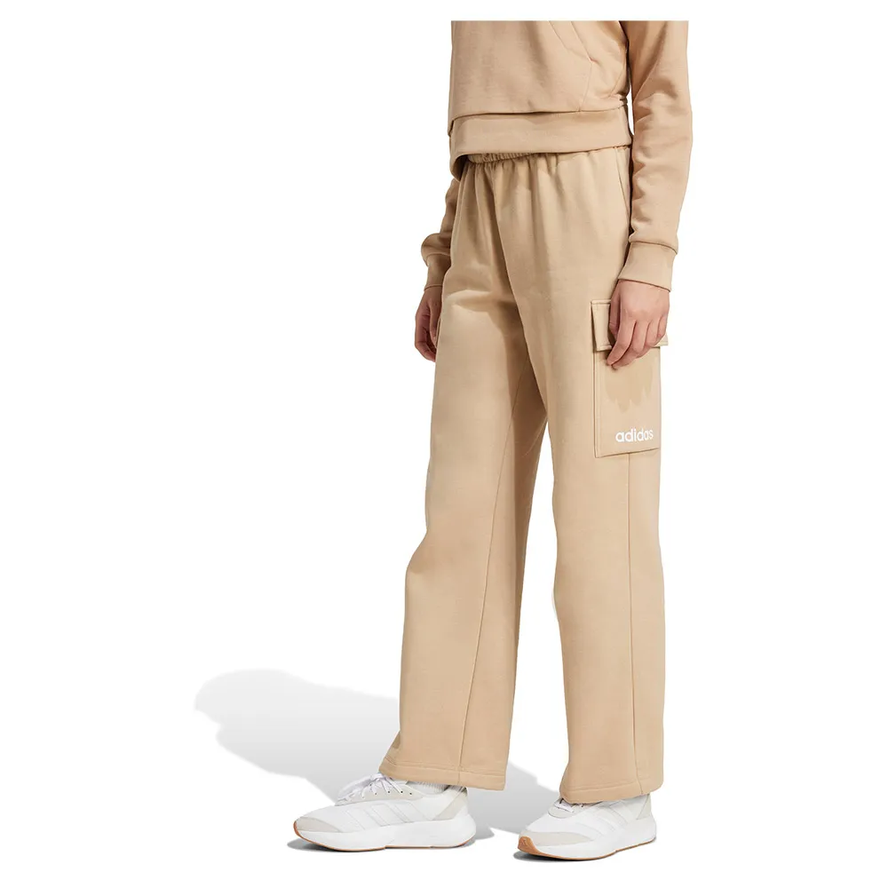 

Джоггеры adidas Essentials Linear Fleece Cargo, бежевый