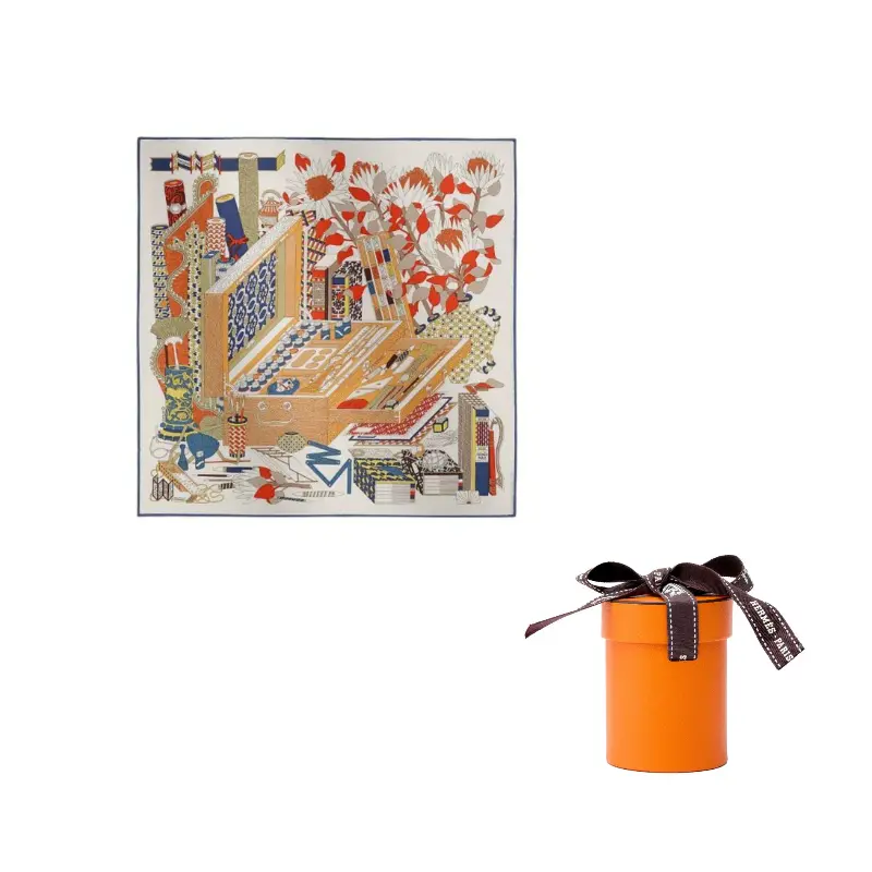 

HERMES Шёлковый шарф унисекс разноцветный, Multicolor