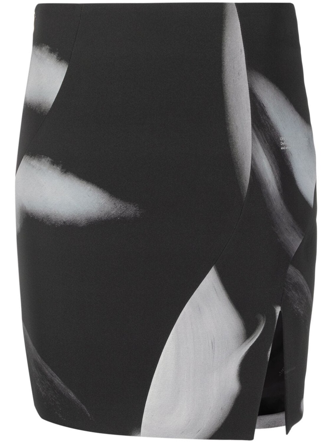 

Off-White юбка мини Liquid Melt, черный