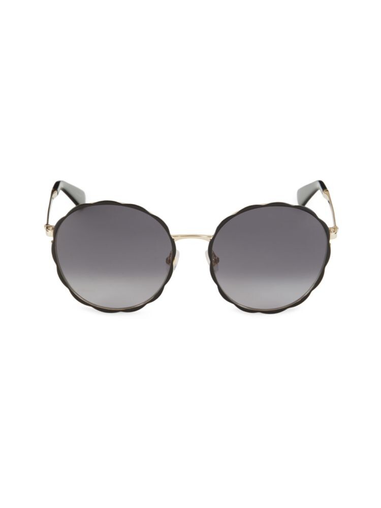 

Круглые солнцезащитные очки Cannes 57MM Kate Spade New York, серый