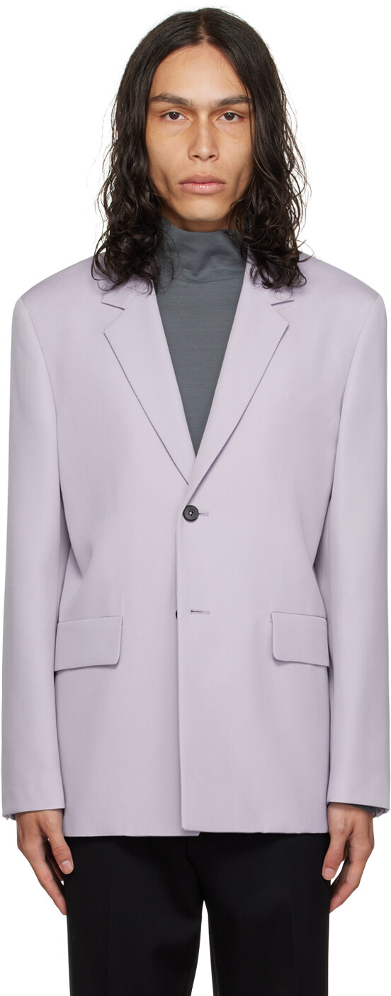 

Пурпурный однобортный пиджак Jil Sander