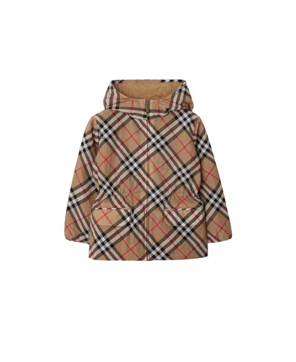 

Детская нейлоновая куртка в клетку - для малышей и для детей постарше Burberry, бежевый