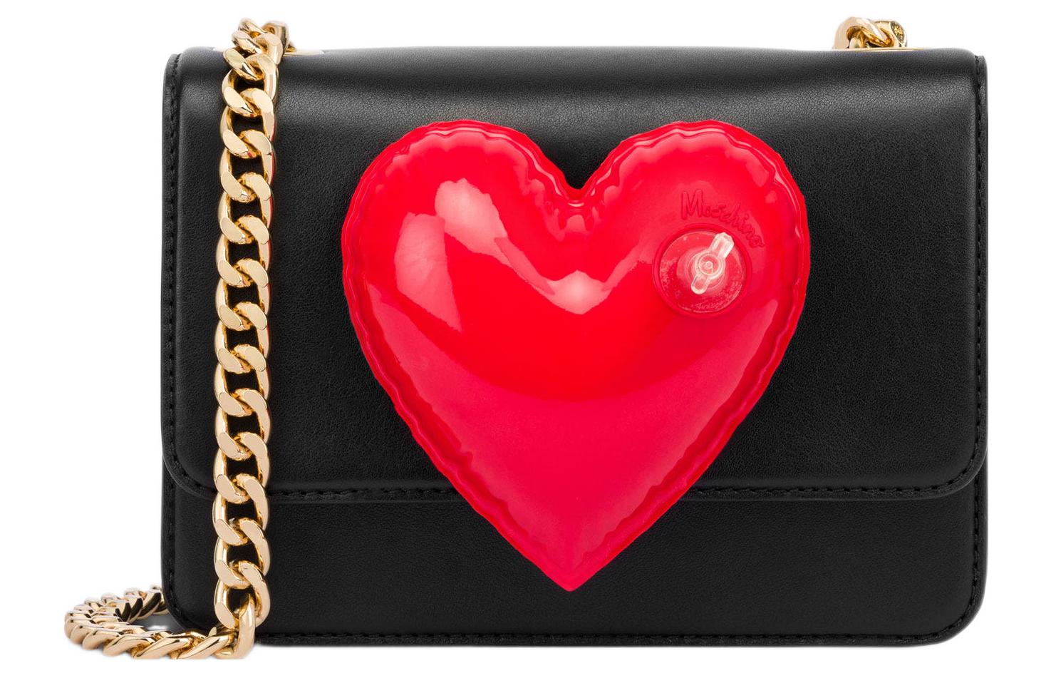 

MOSCHINO Сумка через плечо из коровьей кожи, женская, черная