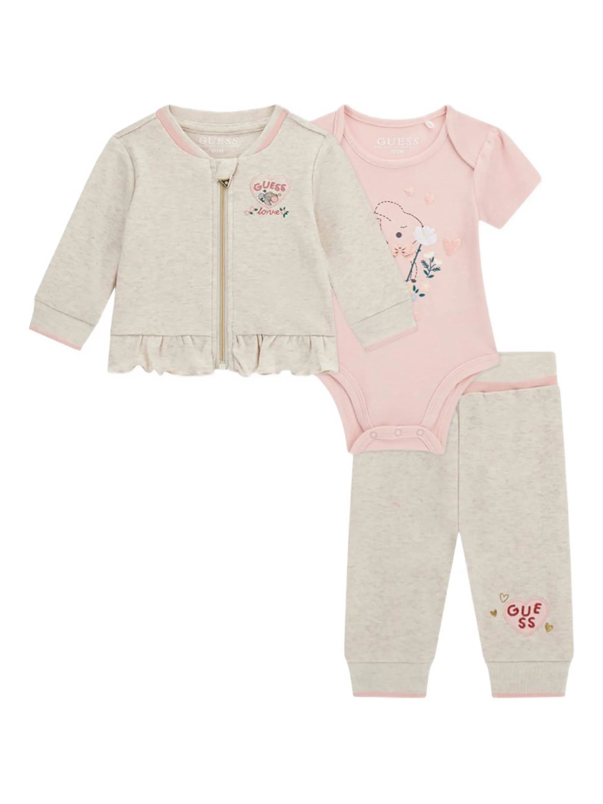 

Спортивный костюм с нашивками Guess Kids, розовый