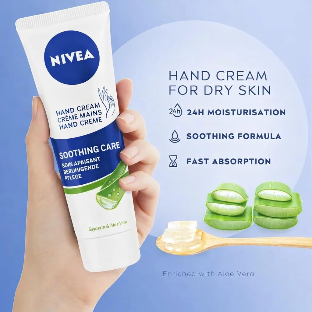 Крем для рук Nivea с алоэ вера, 100 мл Nivea — фото 4