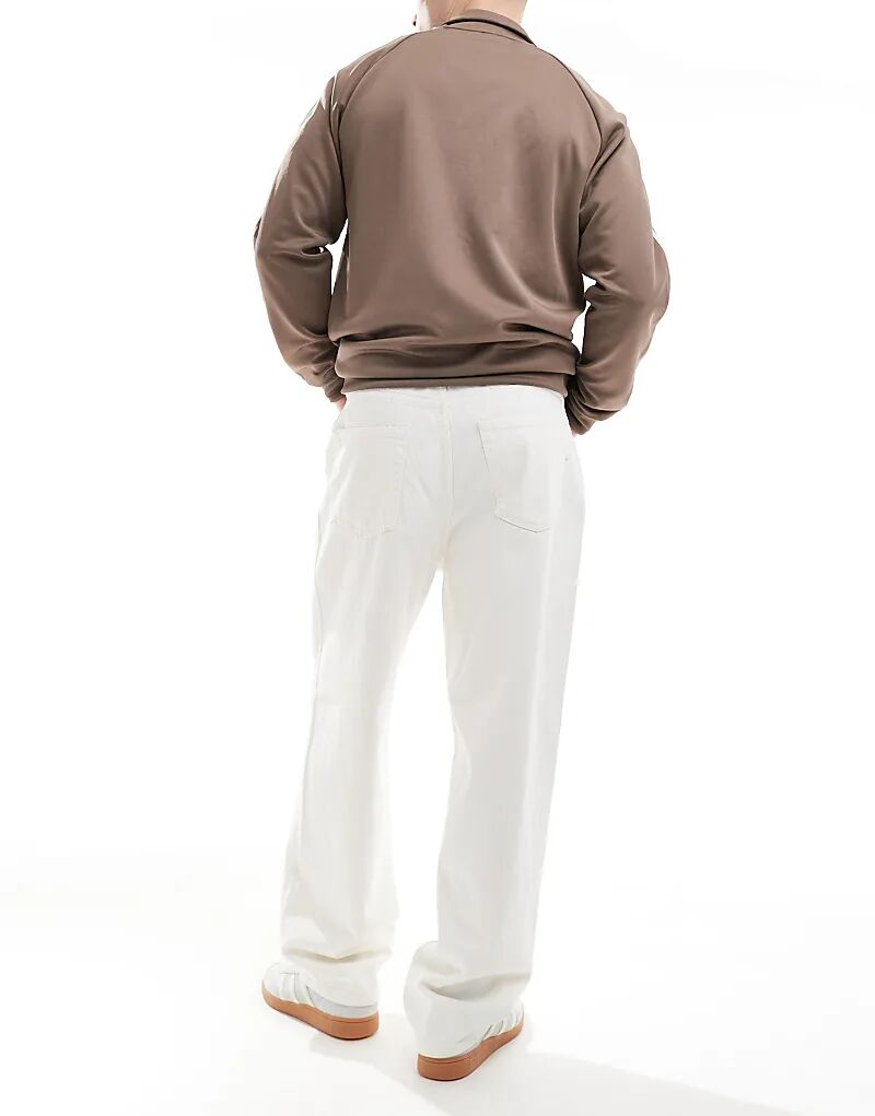 

ONLY & SONS Свободные джинсы с эффектом потертости белого цвета