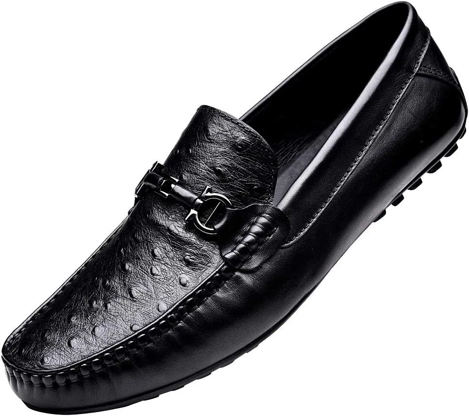 Мокасины кожаные Mens Casual, Black