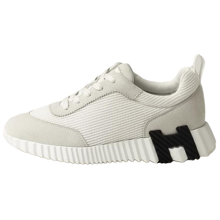 HERMES Кроссовки Bouncing Low-Top, женские, белые