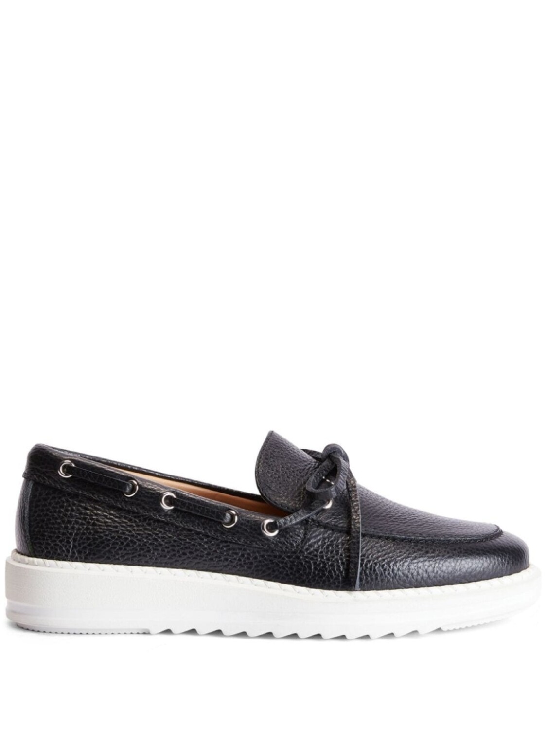 

Giuseppe Zanotti топсайдеры Alfred из зернистой кожи, черный