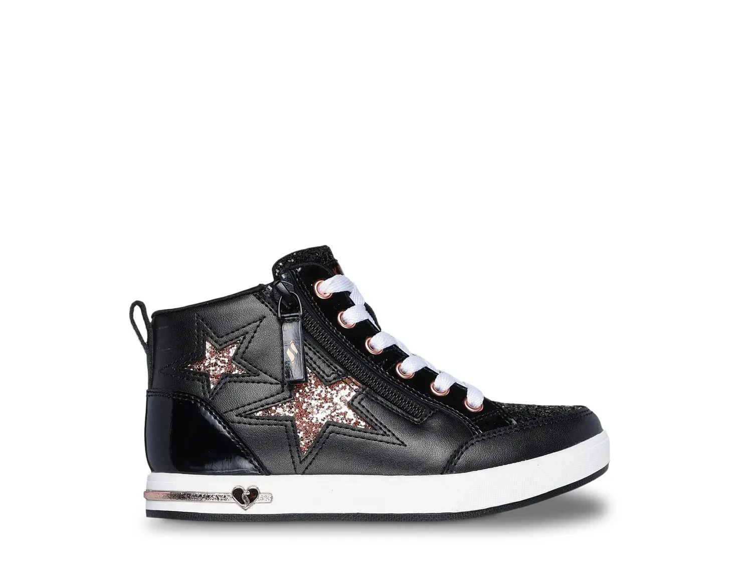 Кроссовки Skechers Shoutouts 2.0 Trendy Star — детские, черные/розово-золотые — фото 3
