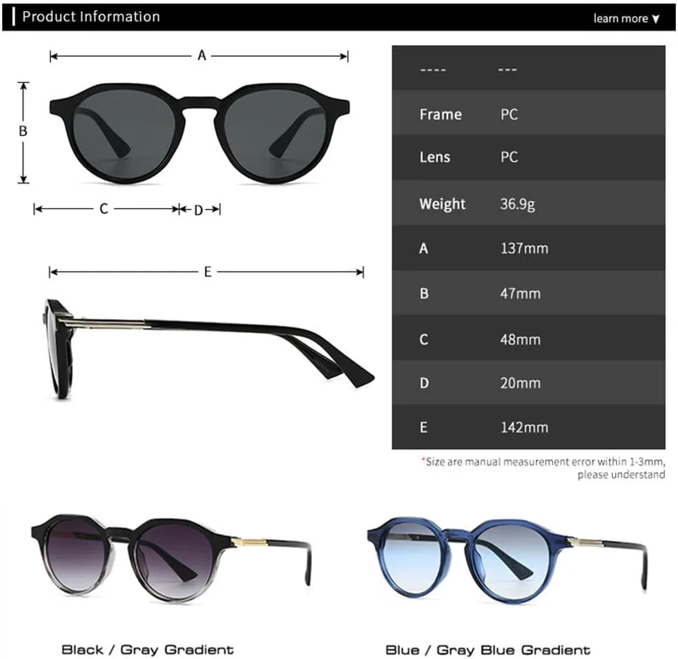 

Круглые солнцезащитные очки для женщин с градиентным покрытием, защита от УФ-излучения UV400, ретро-очки для мужчин, модные панк-очки MTZJH, Leopard Tea Gradient