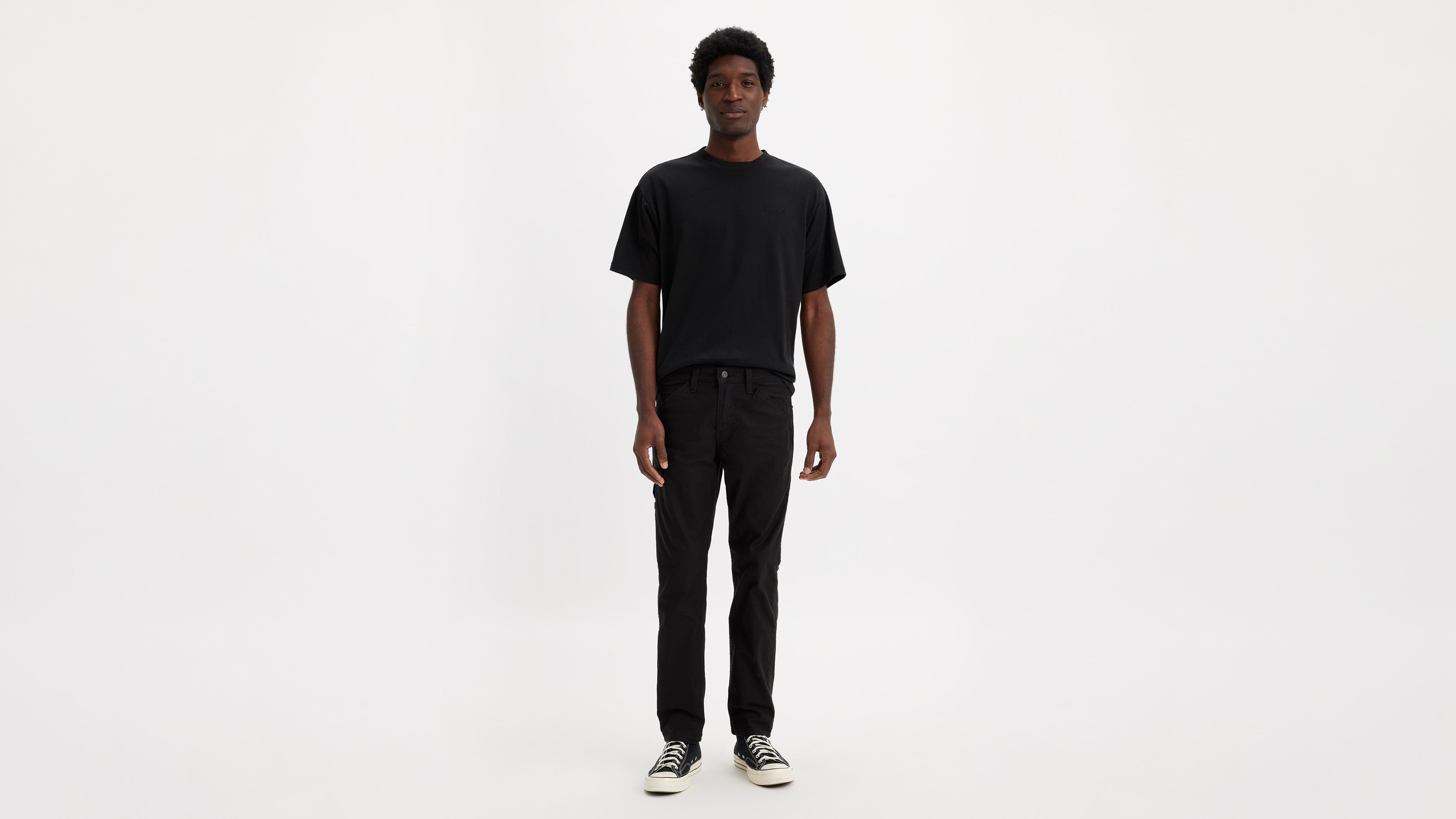

511 Узкие практичные мужские джинсы Levi's, Black Canvas - Black