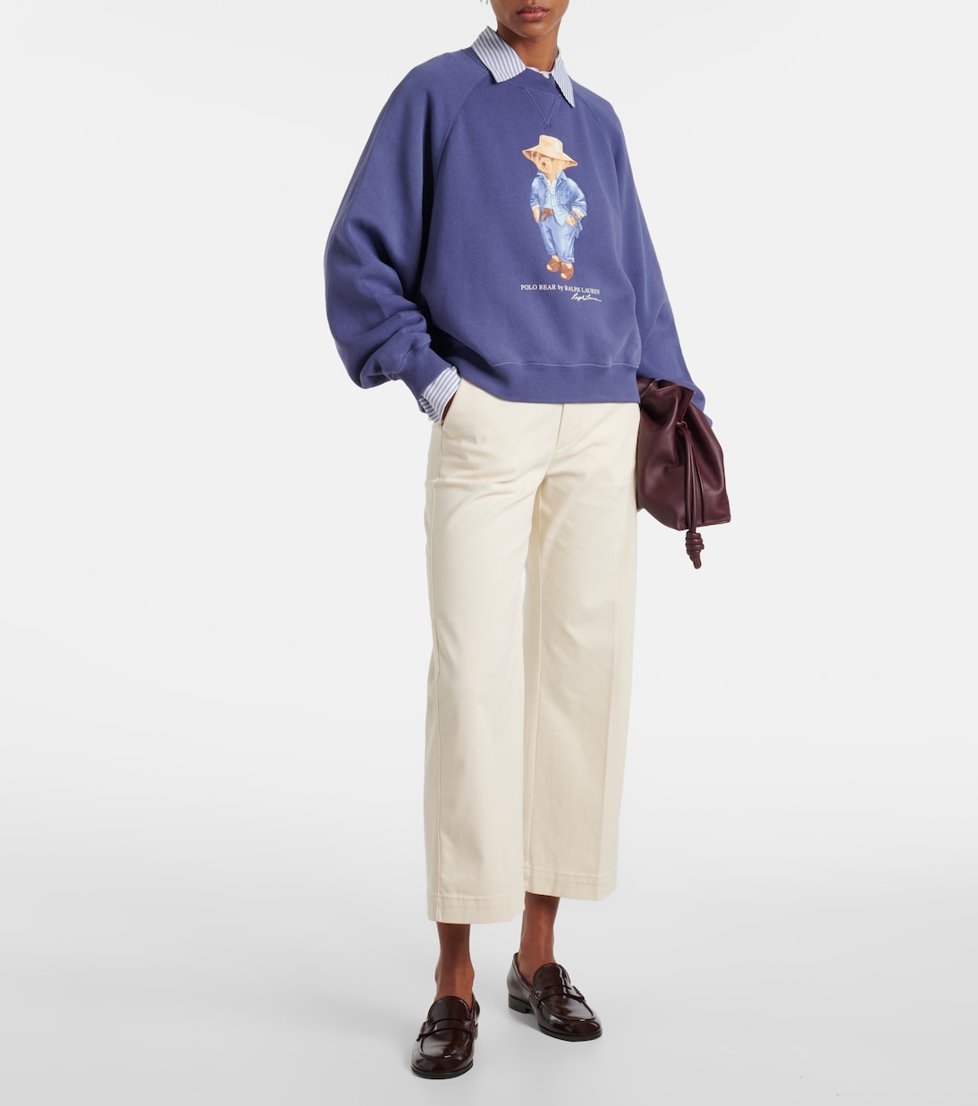 Укороченные брюки-чинос из хлопковой смеси Polo Ralph Lauren, песочный — фото 2