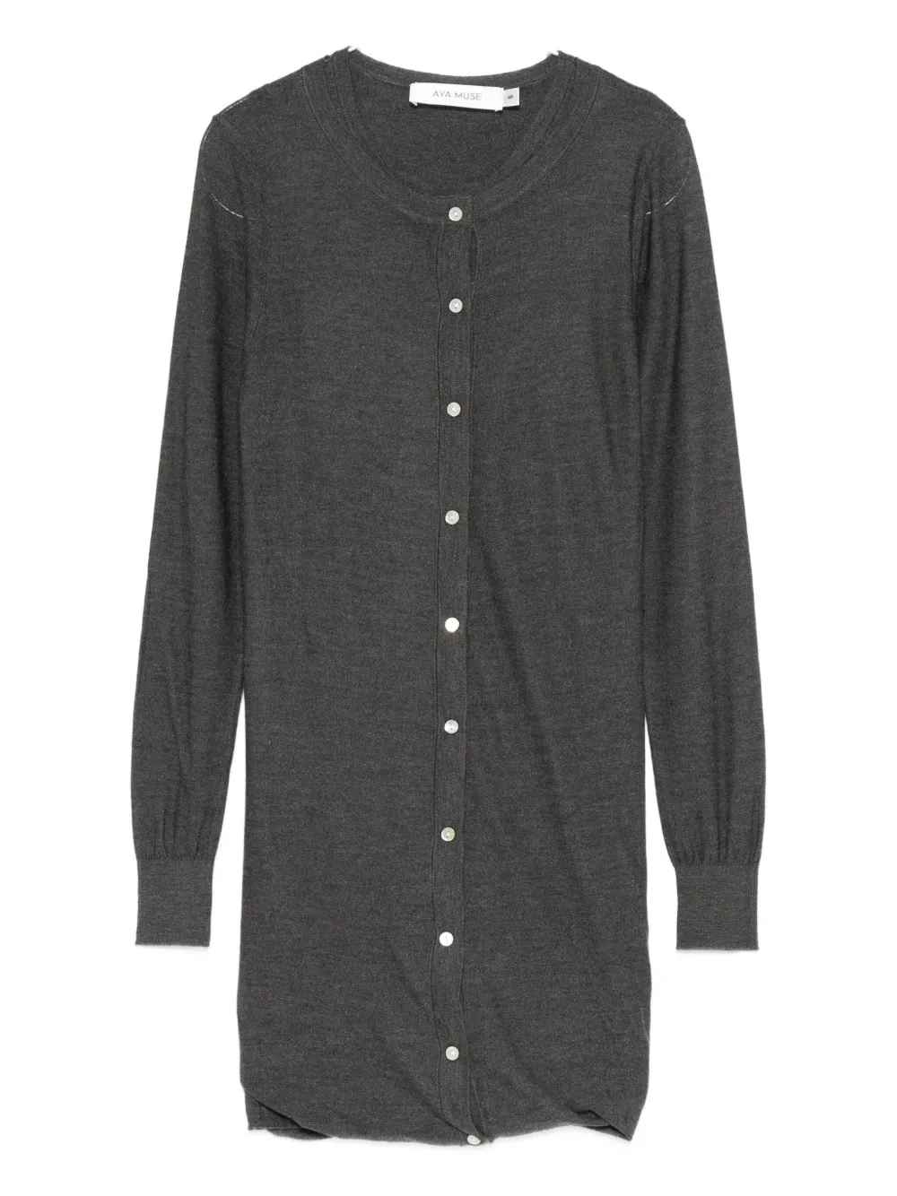 

Мини-платье Eira на пуговицах Aya Muse, серый