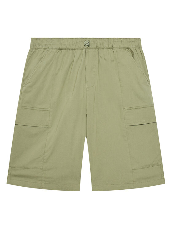 

Шорты из ткани обычного кроя 4L2VC9046 United Colors Of Benetton, зеленый