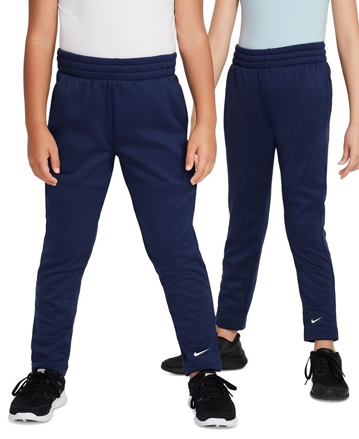 

Тренировочные брюки с открытым подолом Big Kids Multi Therma-FIT Nike, синий