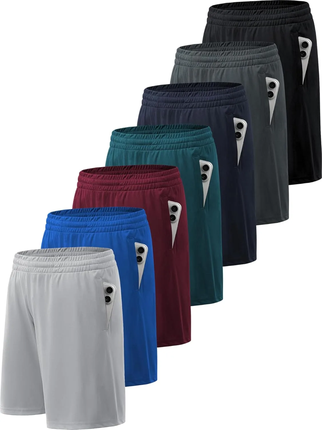 

Мужские спортивные шорты BVNSOZ с карманами и эластичным поясом