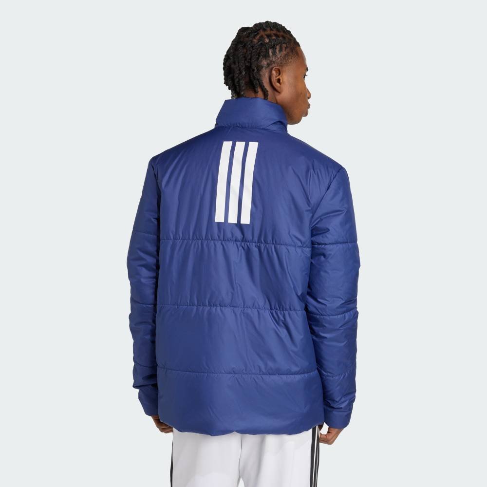 Утепленная куртка BSC Climawarm с тремя полосками Adidas, blue — фото 2
