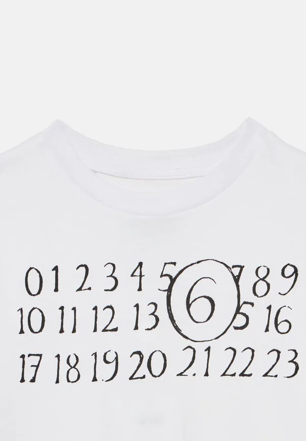 Футболка унисекс с принтом Mm6 Maison Margiela, White — фото 3