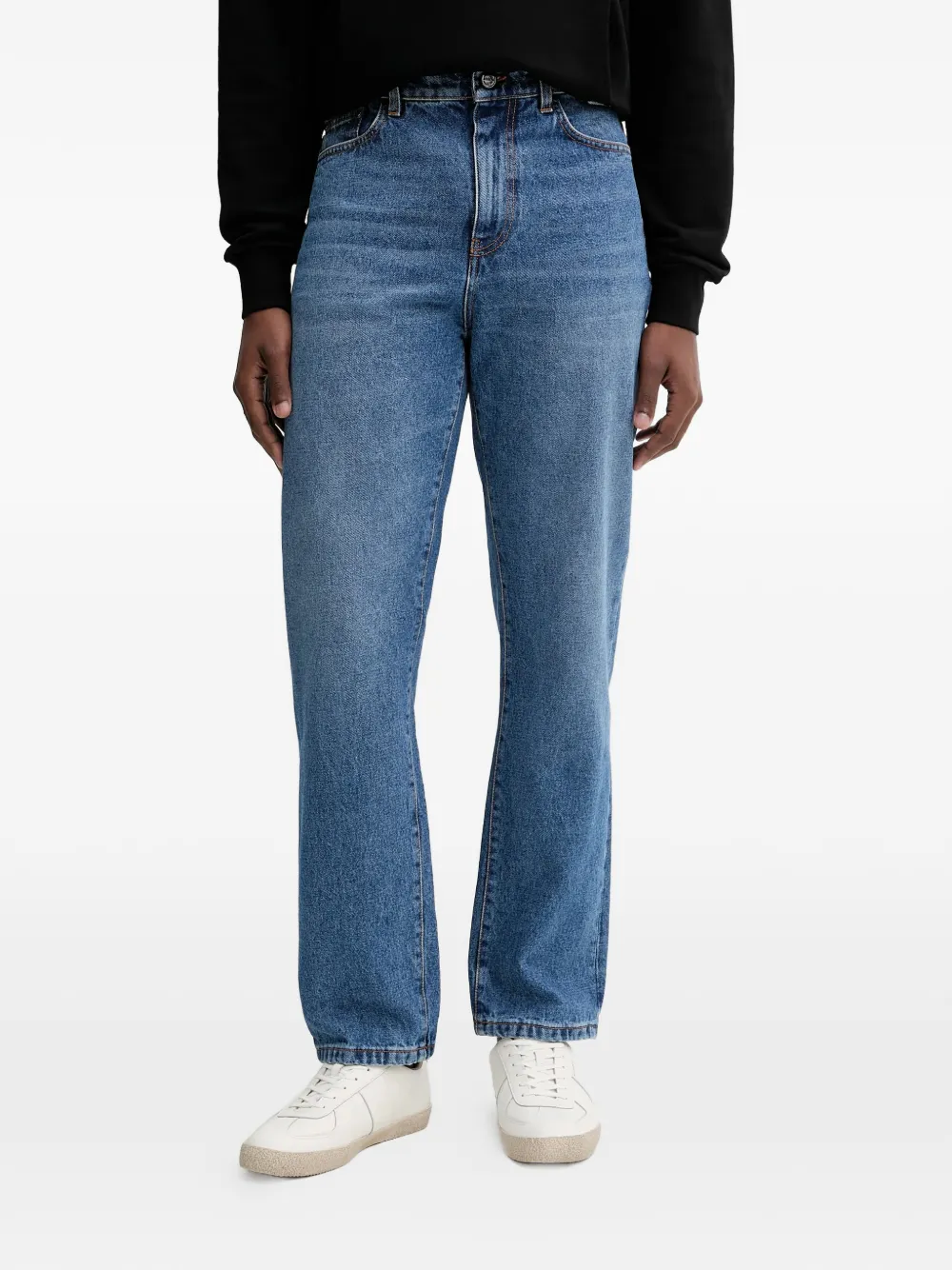 

Джинсы прямого кроя с пятью карманами Iceberg, синий