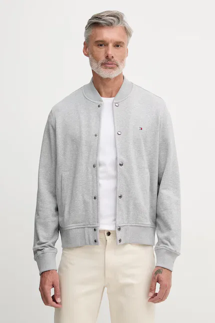 Куртка короткая бомбер Tommy Hilfiger, серый