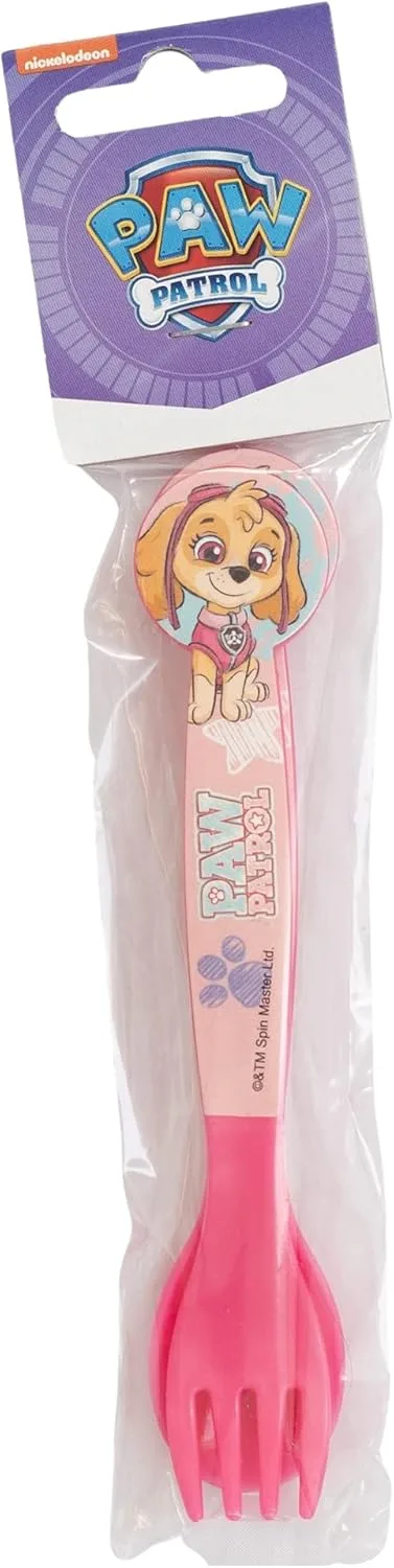 Набор из 2 детских столовых приборов из пластика без BPA Paw Patrol Girl SKETCH ESSENCE Stor — фото 2